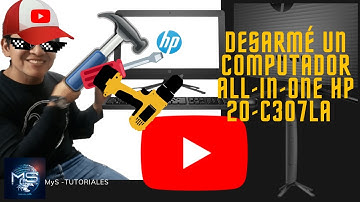 como desarmar desktop all-in-one hp 20-c307la