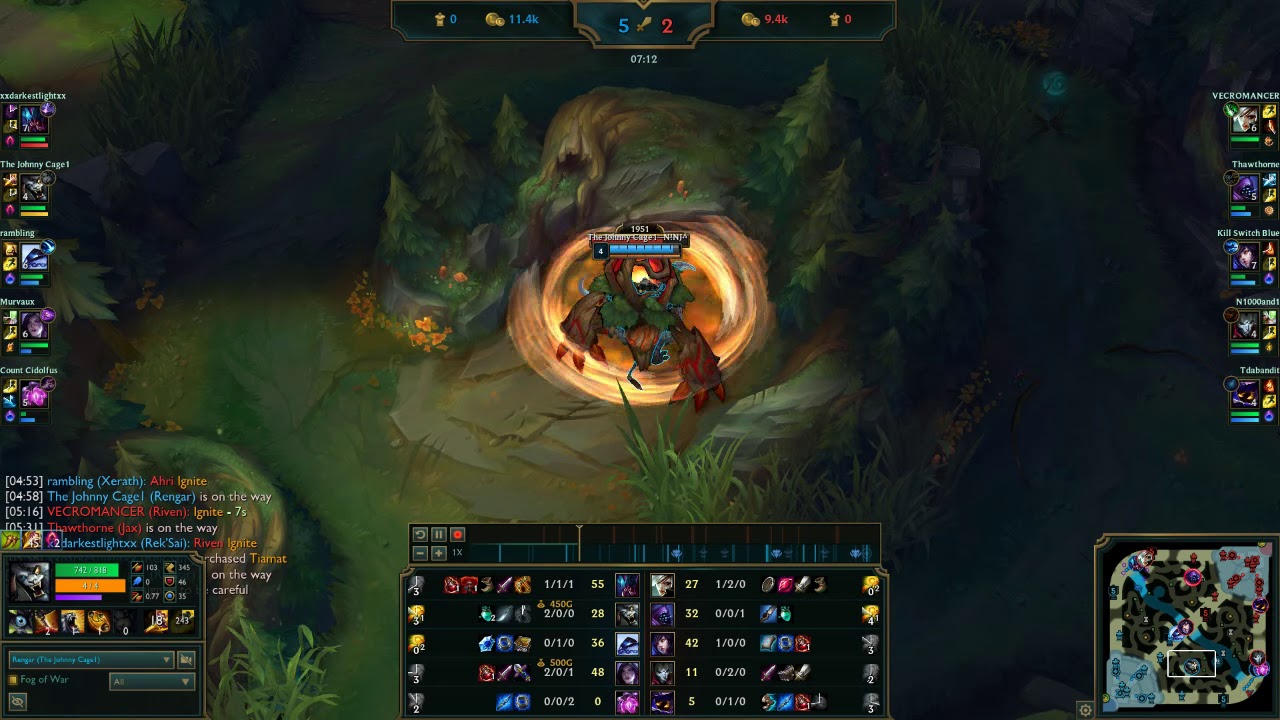 Rengar vs Jax I WENT 11/0/5 15 DARK HARVEST STACKS