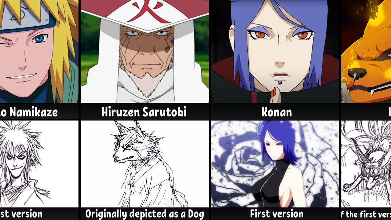 What 'Naruto' Characters Look Like When They Were First Introduced