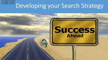 Developing your Search Strategy