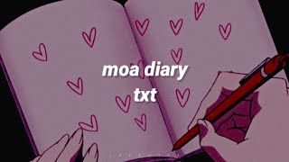 moa diary (dubaddu wari wari) by txt [english lyrics]