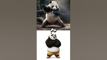 Kung Fu panda characters in real life (made by AI) #shorts #kungfupanda