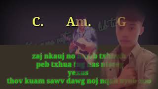 Video thumbnail of "Tuaj cuag vajtswv hauv lub tuam tsev./karaoke"