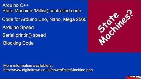Arduino C++ State Machine (millis controlled) code tutorial