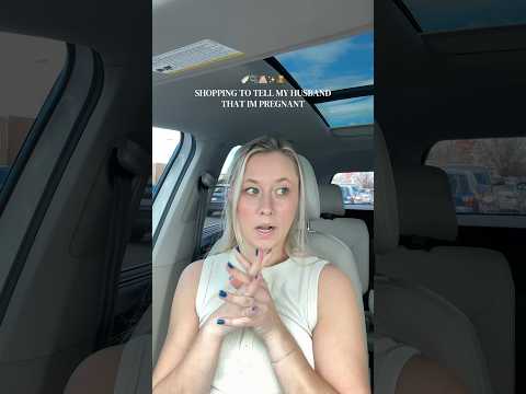 shop with me to tell my husband we are pregnant! #pregnant #husband #shopping #surprise