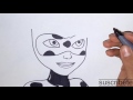 como dibujar a ladybug/ how to draw ladybug - the adventures of ladybug girl