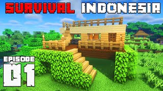 PETUALANGAN PERTAMA DIMULAI !!! - Minecraft Survival Indonesia (Eps.1)