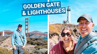 Driving Golden Gate Bridge on PCH Road Trip | Lighthouses & Most Beautiful Taco Bell in the World