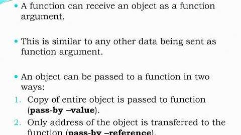 2nd PUC - COMPUTER SCIENCE - CLASS & OBJECTIVES - PART - 5