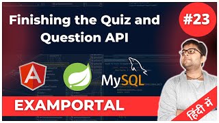 🔴Finishing the quiz and questions API | wow its feel good when you finish this code | examportal #23 screenshot 3