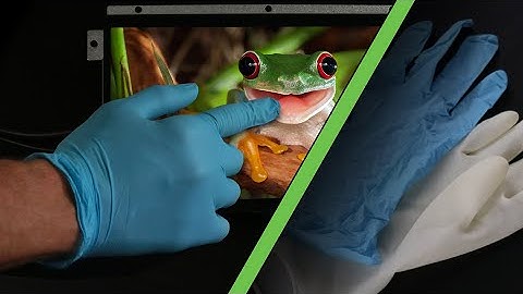 Capacitive Touch Demo with Disposable Gloves (Latex & Nitrile)