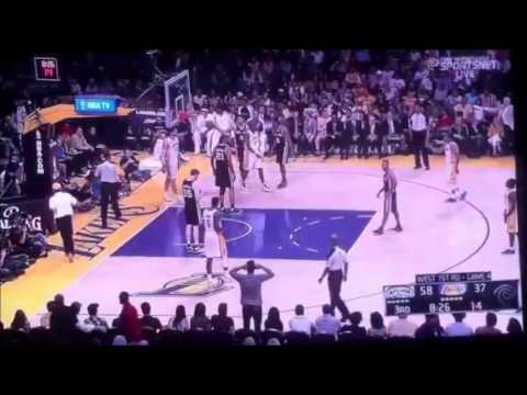 Dwight Howard Gets Ejected Kobe Bryant Comes Out After