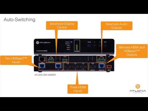 Atlona AT-UHD-SW-5000ED Presentation Switcher Overview | Full Compass