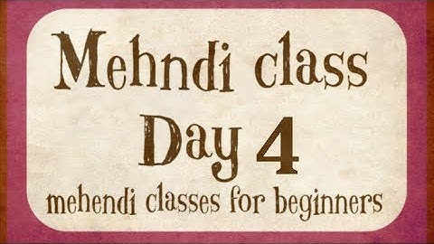 Mehndi class Day 4 / How to learn Mehndi for Beginners class #4 \ learn to draw mango henna pattern