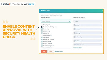 How to enable Content Approval with Security Health Check