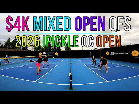 $4K Mixed Open QF Emery (6.0)/Chew (5.5) vs Estareja (5.4)/Ojeda (5.1) iPickle OC