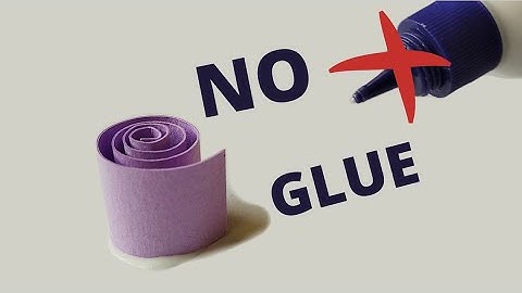 Als je een quilling lijmt...