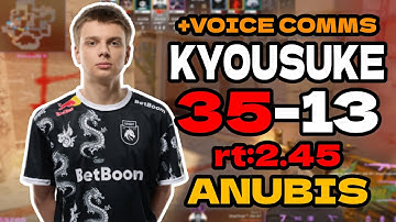 🔥kyousuke (35-13) rt:2.45 SoloQ +VOICE COMMS l EU FACEIT RANKED (anubis) | #cs2 #pov