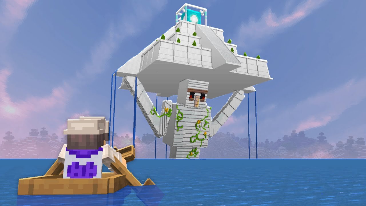 قضيت 250 يوم في بناء اكبر ايرون قولم في ماين كرافت هاردكور