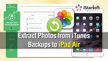 How to Extract Photos from iTunes Backups  to iPad Air