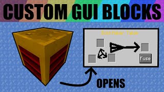 Custom GUI Blocks With Multiple Items | Mcreator | #12