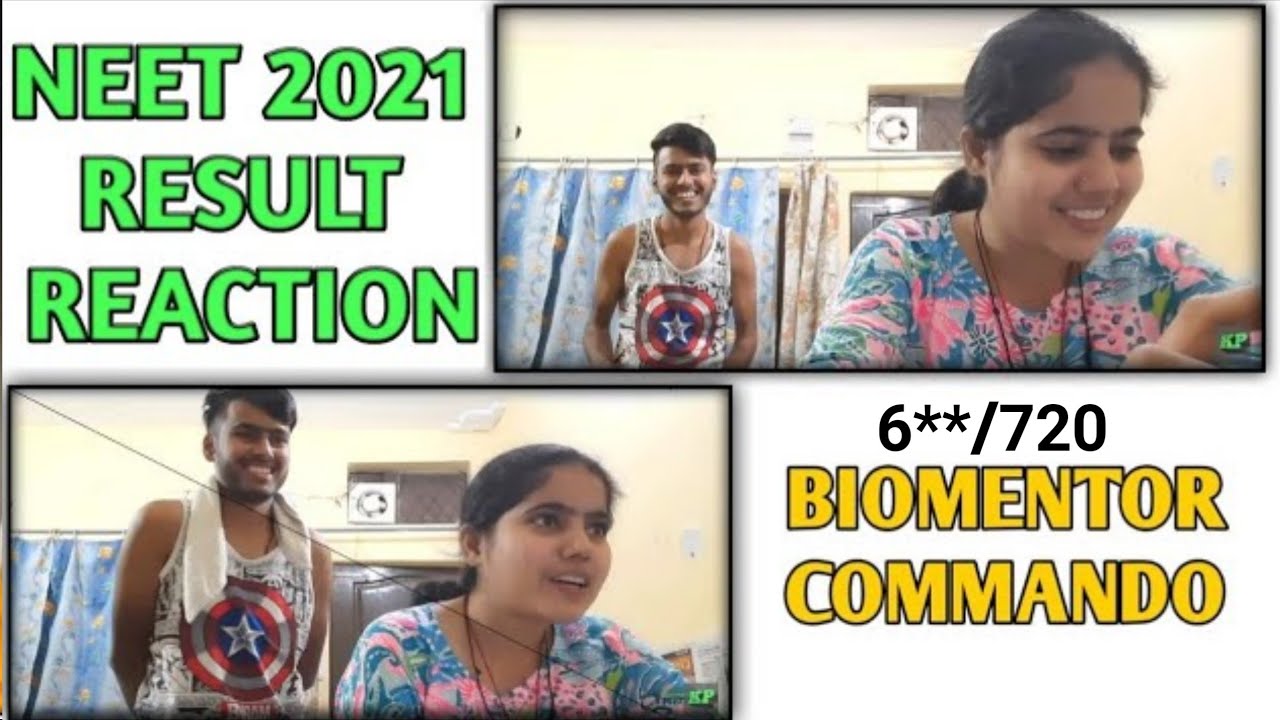 MY NEET UG RESULT 2021 !! my  REACTION ** NTA SHOCKED EVERYONE 😁🥵 !!