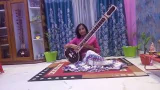 Song Rahe na rahe hum film Mamta 1966sitar cover by Daisy Saikia Das
