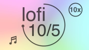 10/5 - Pomodoro - 10 minute timer with 5 minute breaks - lofi - Muted Pastel Colors