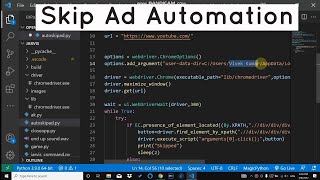 YouTube Skip Ad Automation Using Python