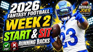 Week 2 RB Start/Sit 🔥 Who Can You TRUST | 2026 Fantasy Football