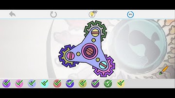 Relaxing Fidget Spinner Coloring Video - Learn How To Draw & Decorate Glitter Spinners
