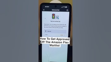 How To Get Approved Off The Amazon Flex Waitlist. #amazonflex #amazonflexdriver #amazon #waitlist