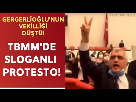 HDP'li Ömer Faruk Gergerlioğlu'nun vekilliği düştü! Meclis'te sloganlar atıldı...