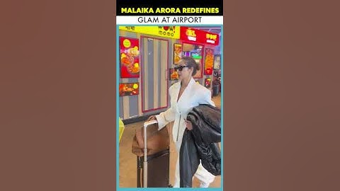 Actress Malaika Arora Exudes Glamour As She Is Snapped At The Airport #shorts