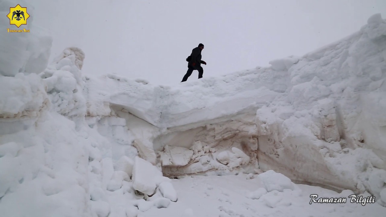 Hadim Mernek Yaylasında Metrelerce Kar Var