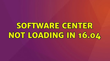 Ubuntu: software center not loading in 16.04