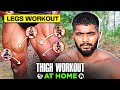 Thigh workout at home  legs workout  ankit baiyanpuria