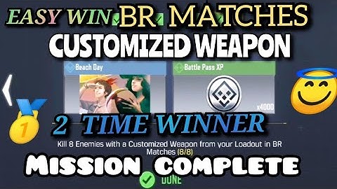 Kill 8 Enemies with a Customized Weapon from your  Loadout in BR Matches || MY Best Record CODM ||