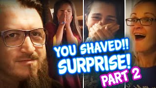 funny Shaving Beards Surprise Compilation Part 2 | families react to surprise beard shave (REUPLOAD)