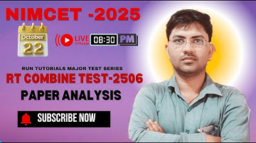 NIMCET TEST SERIES-2025/PAPER code-2506 /Part-01/SHORTCUT/TRICKS/#Varanasi/#NIMCET2025/#mca
