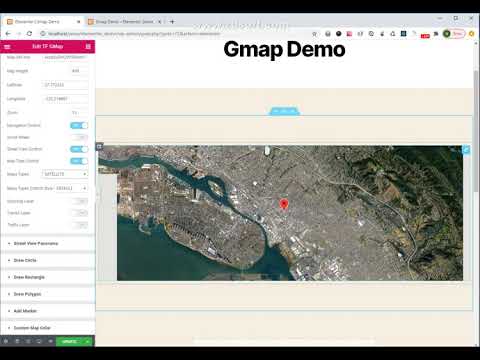 Google map addon for elementor