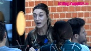 Alana Hadid (Gigi & Bella's Sister) Has Coffee With A Friend At Alfred's On Melrose Place 10.5.16