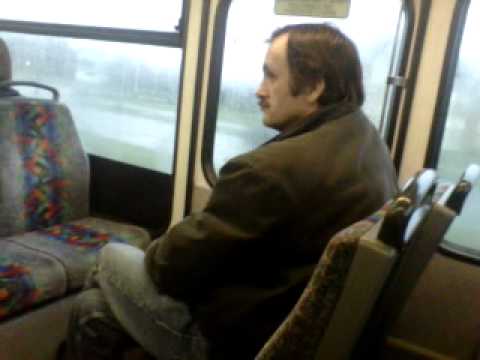 funny drunk on the bus