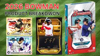 2026 BOWMAN BASEBALL PRODUCT BREAKDOWN