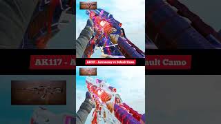 Mythic AK117 Lava Remix 🔥 Astronomy Camo vs Default Camo | Weapon Inspection Comparison | COD Mobile