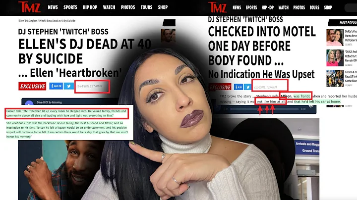 The way TMZ reported DJ Twitch's self deletion...