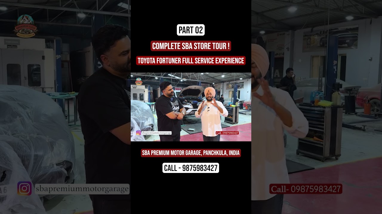 ⁣Part 02 | 🚗 Inside Toyota Fortuner Service + Complete SBA Store Tour ! | SBA Premium Motor Garage
