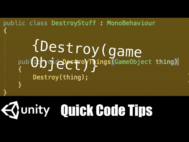 How to Instantiate and Destroy a GameObject in Unity - Owlcation