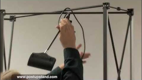 How To Set Up A 4 Panel Curved Trade Show Booth