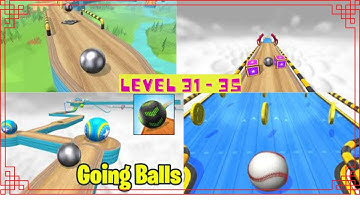 Going Balls - All Levels Gameplay Walkthrough (Android, iOS) | Level 31 to 35 With Portal Run